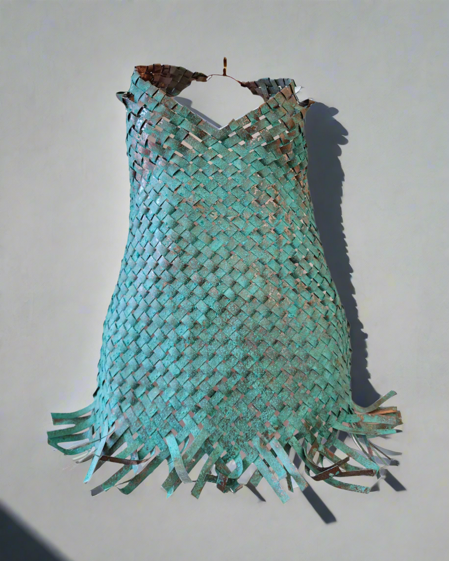 Woven Copper Bodice with Patina