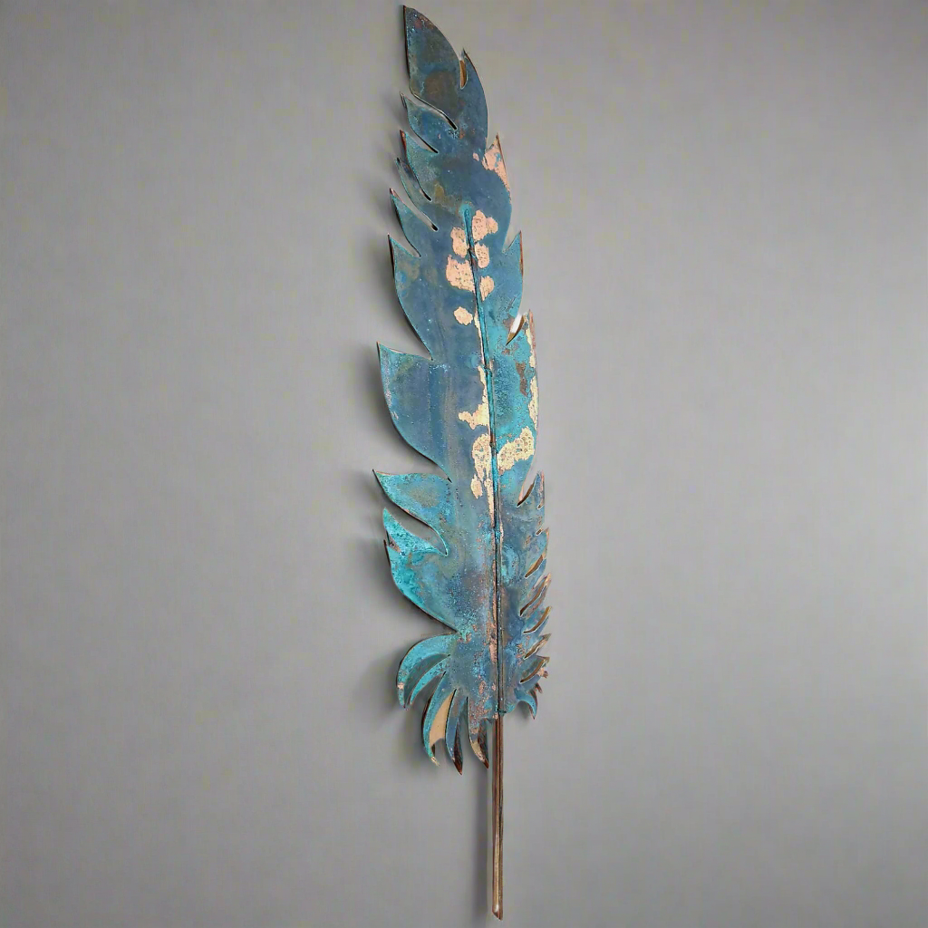Copper Curly Feather Large III