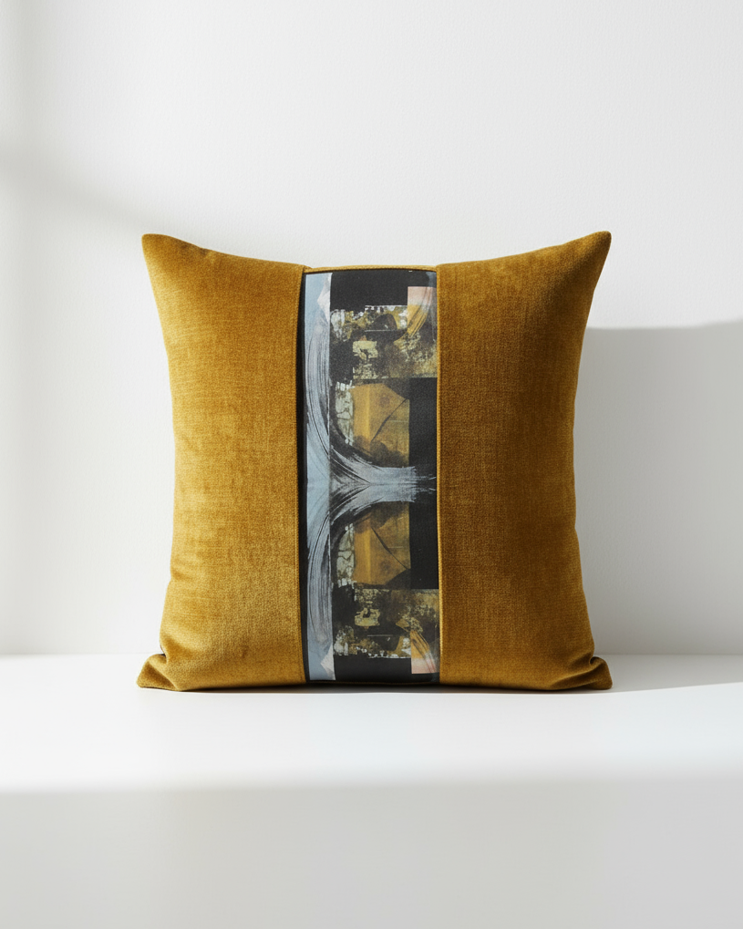 Warmth Behind the Sun Gold Cushion