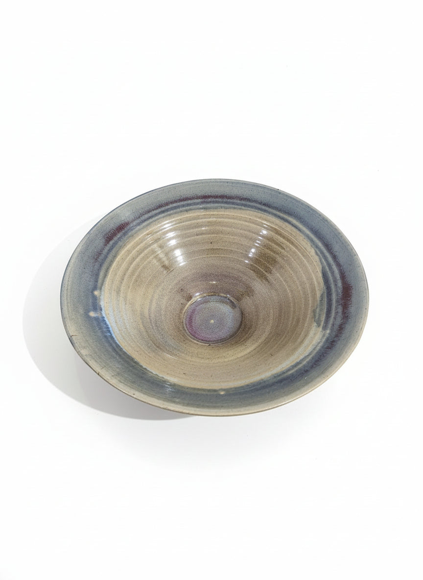 Fruit Bowl With Blue Rim