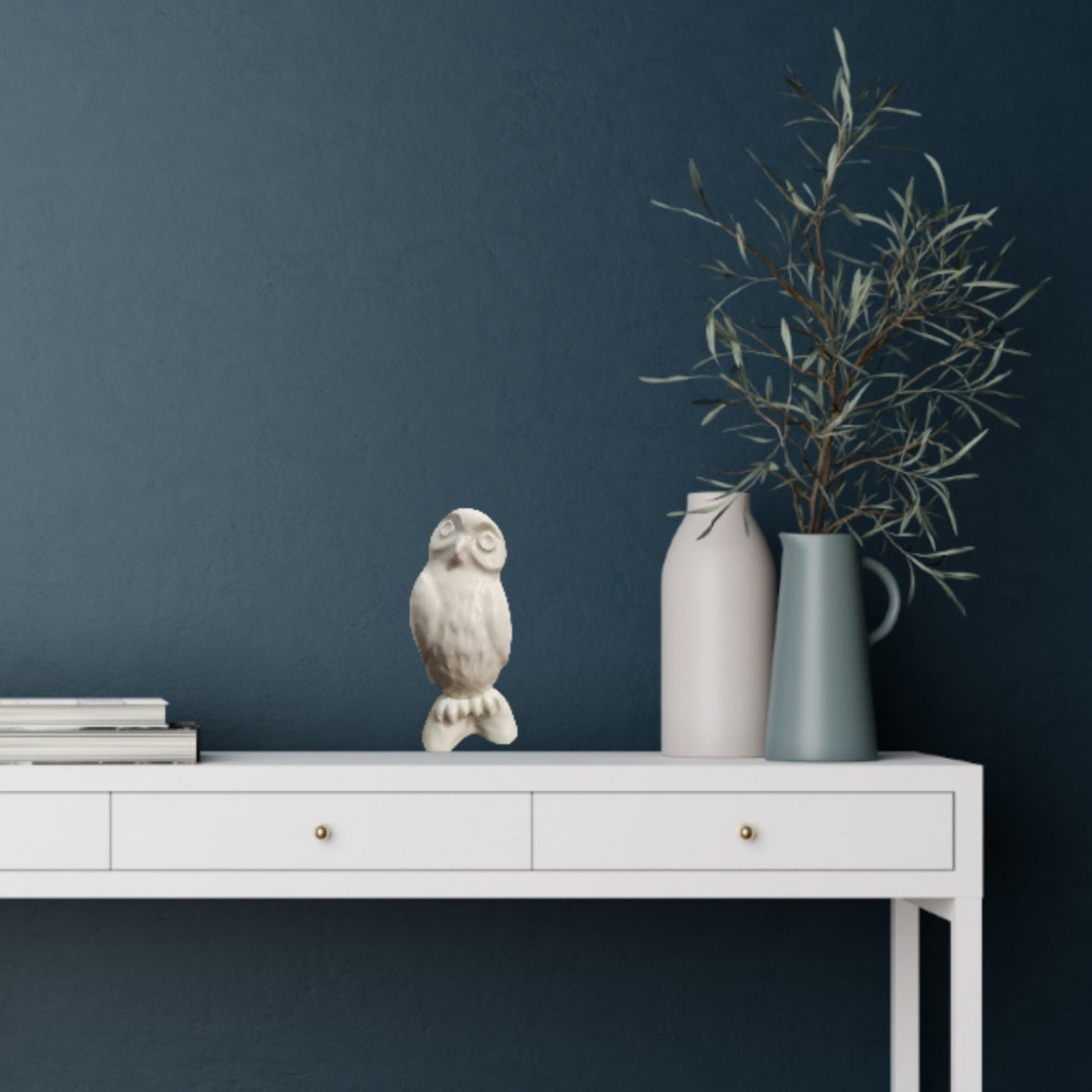 Ruru Owl in White