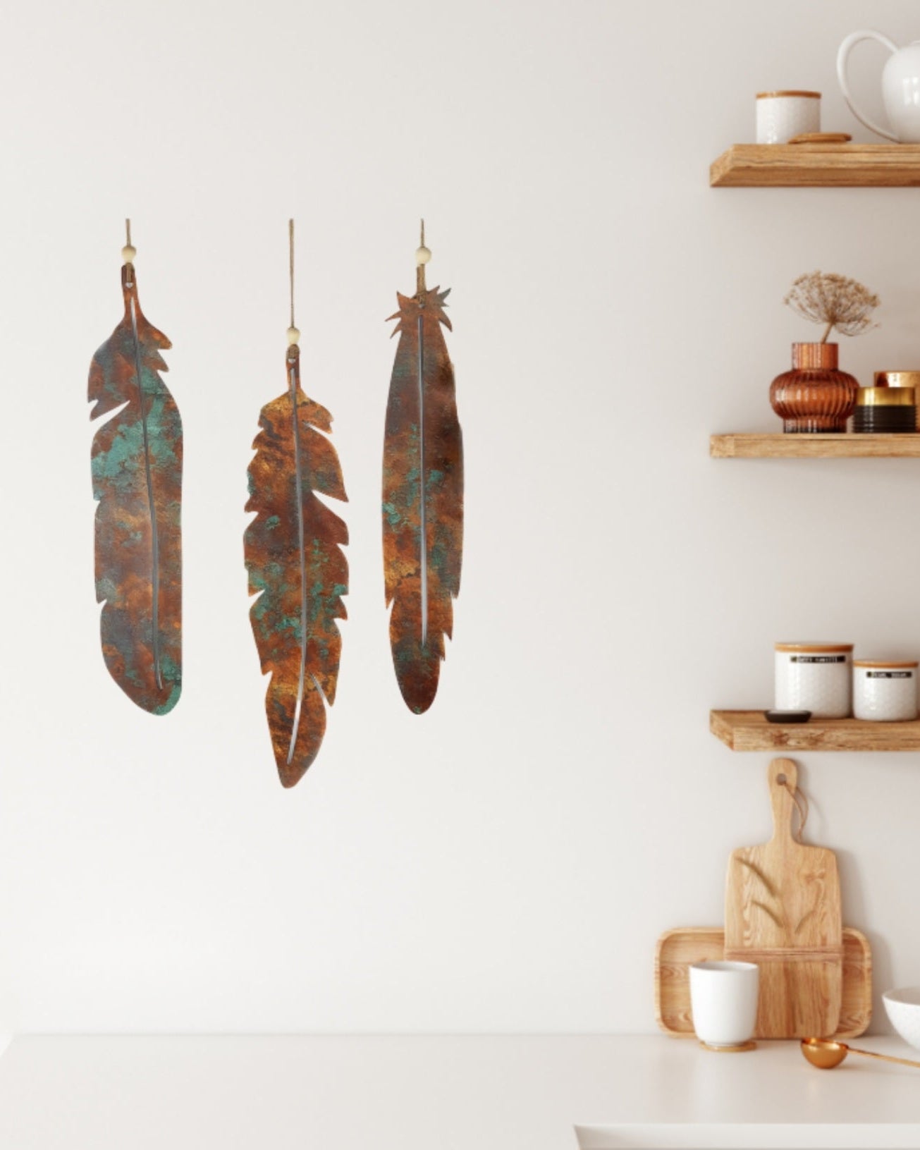 Copper Feather Set