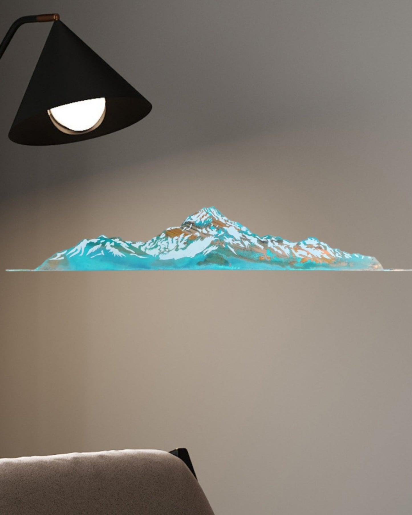 Aoraki Mt Cook Winter Stencil