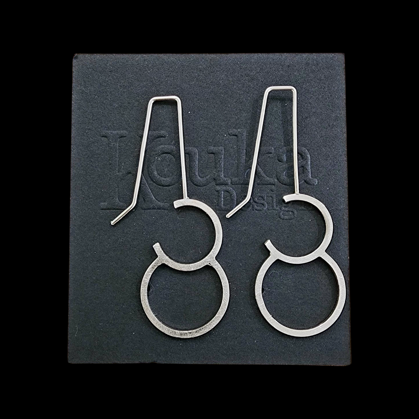Double Open Circle Earrings