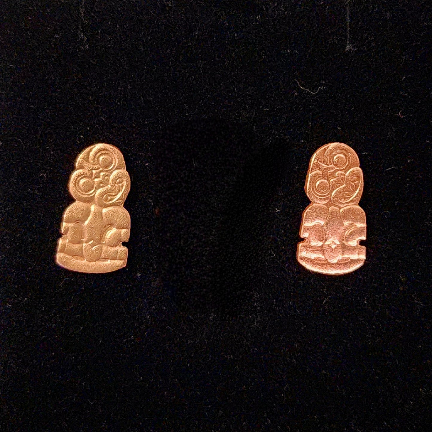 Tiki Half Penny Stud Earrings