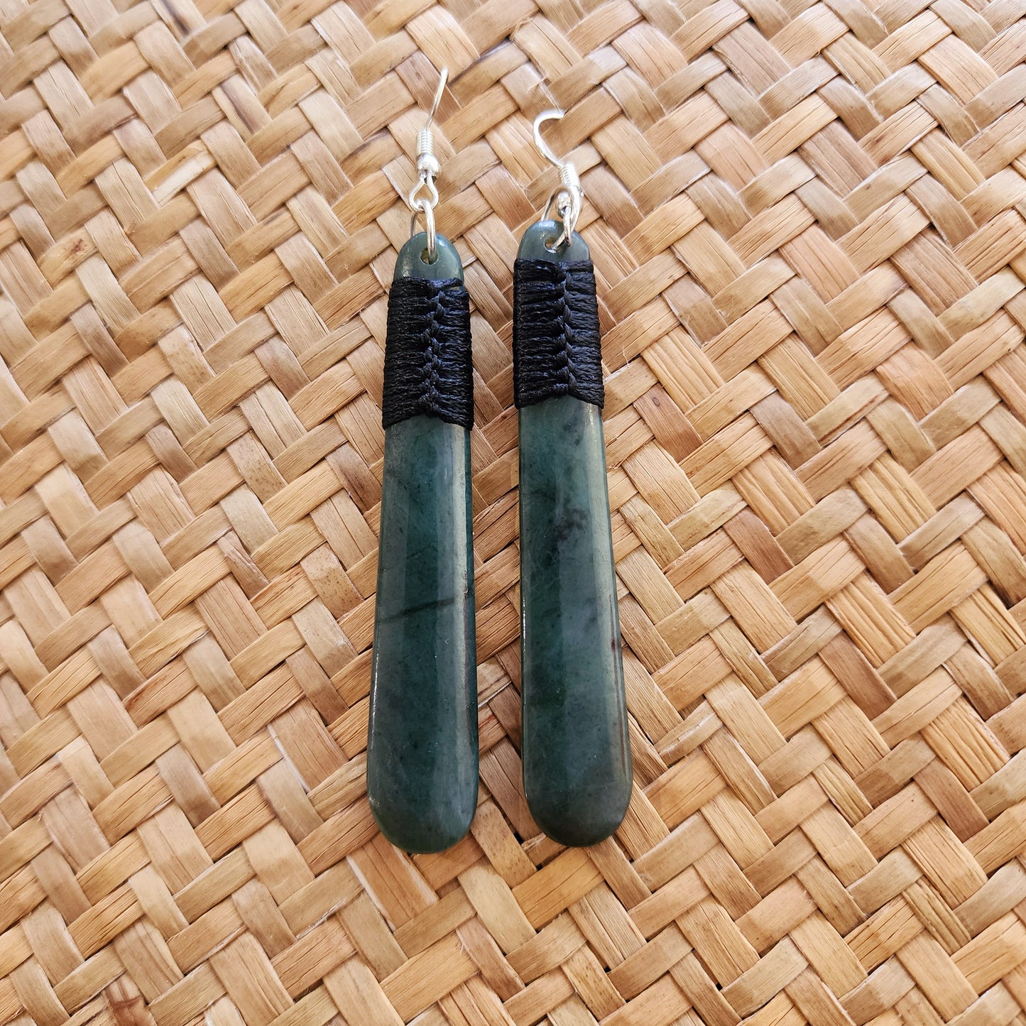Teardrop Bound Pounamu Earrings