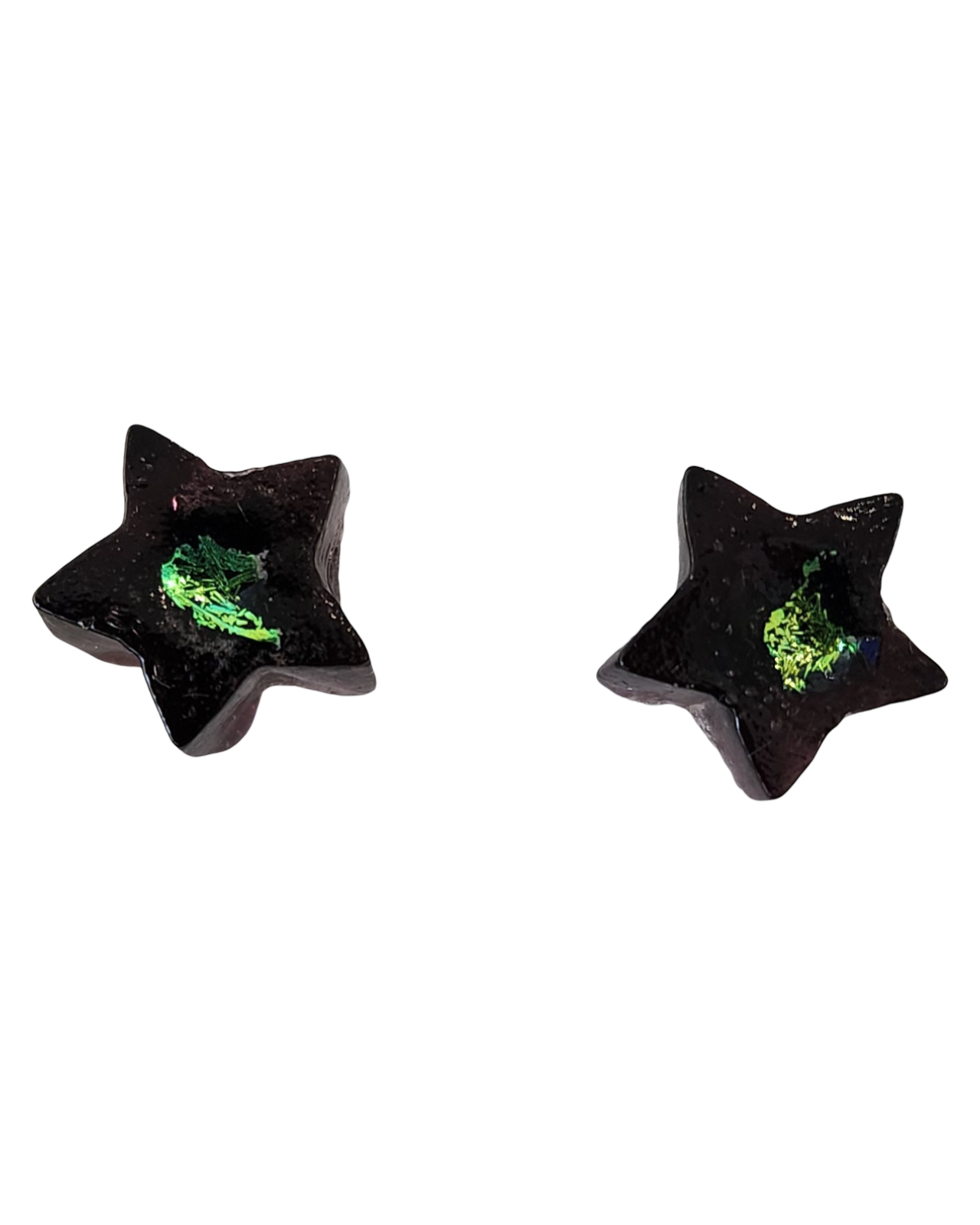 Dichroic Glass Star Studs