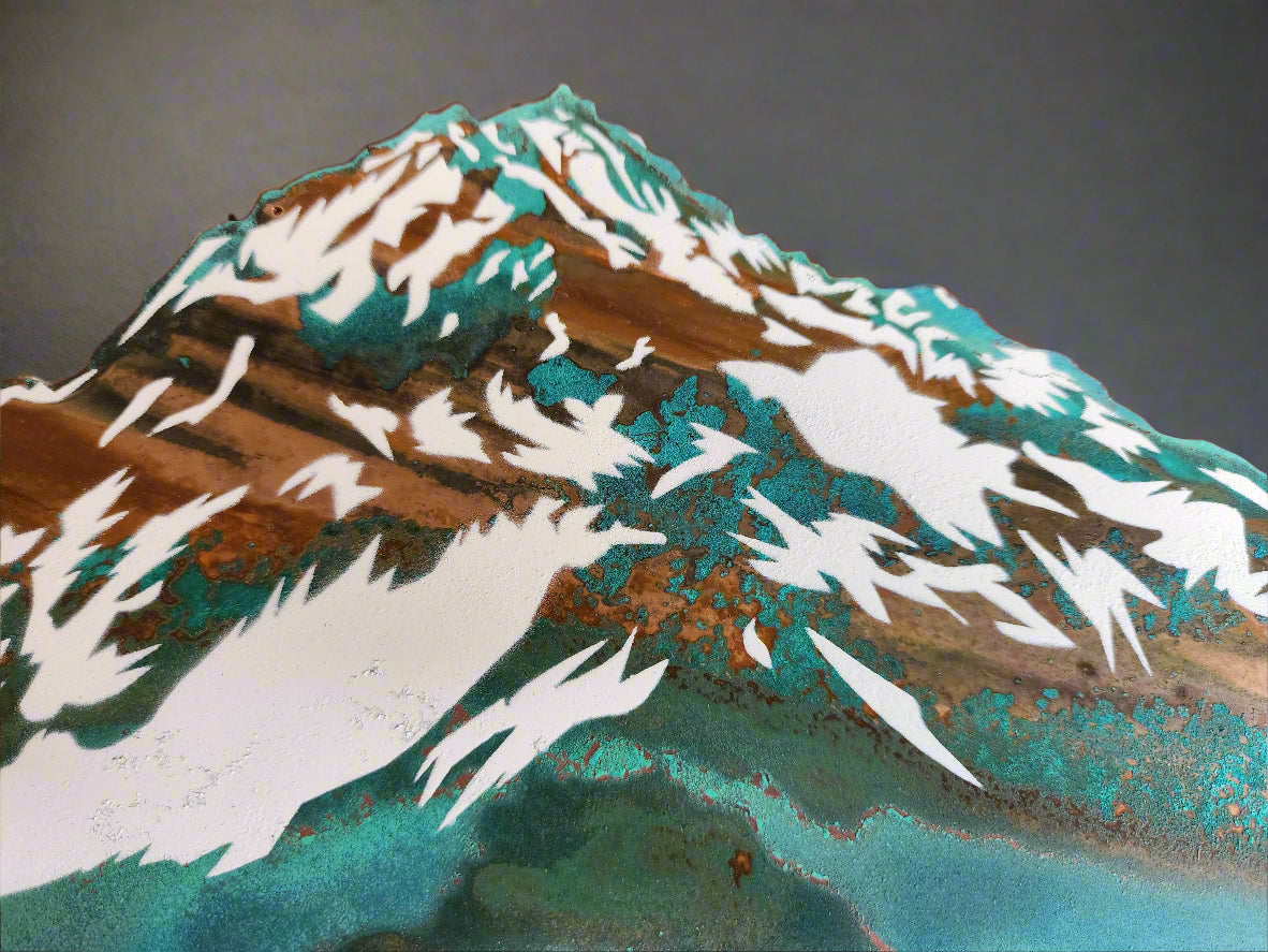 Aoraki Mt Cook Winter Stencil
