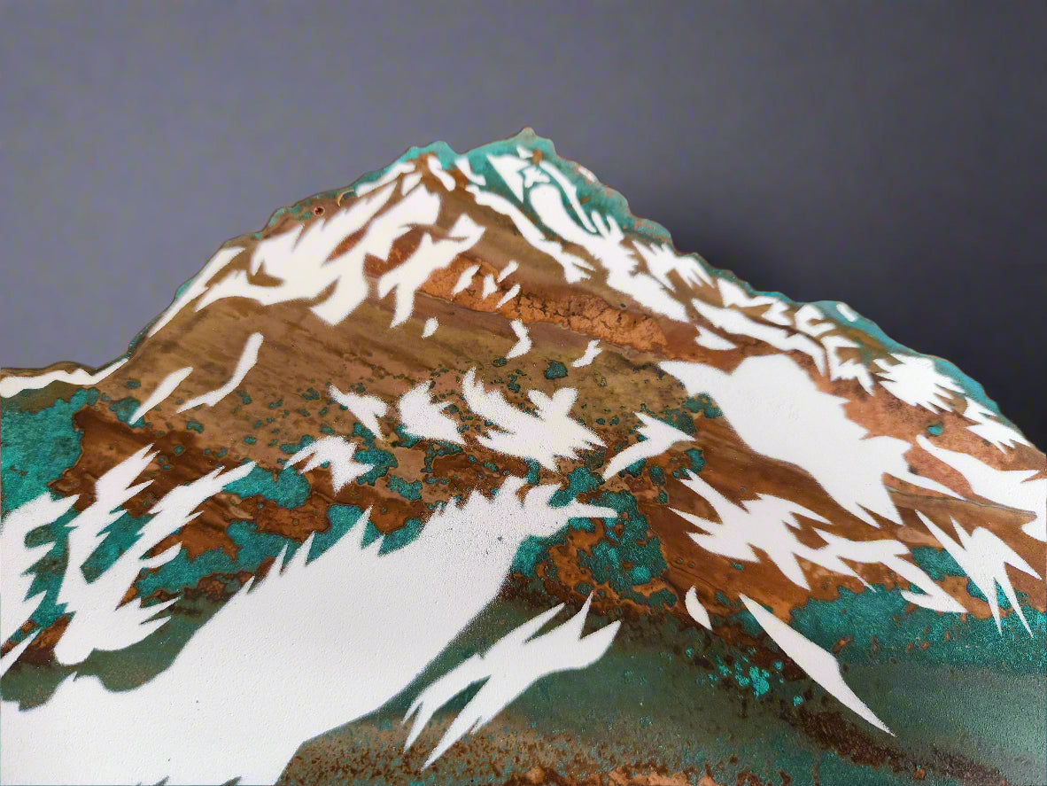 Aoraki Mt Cook Winter Stencil