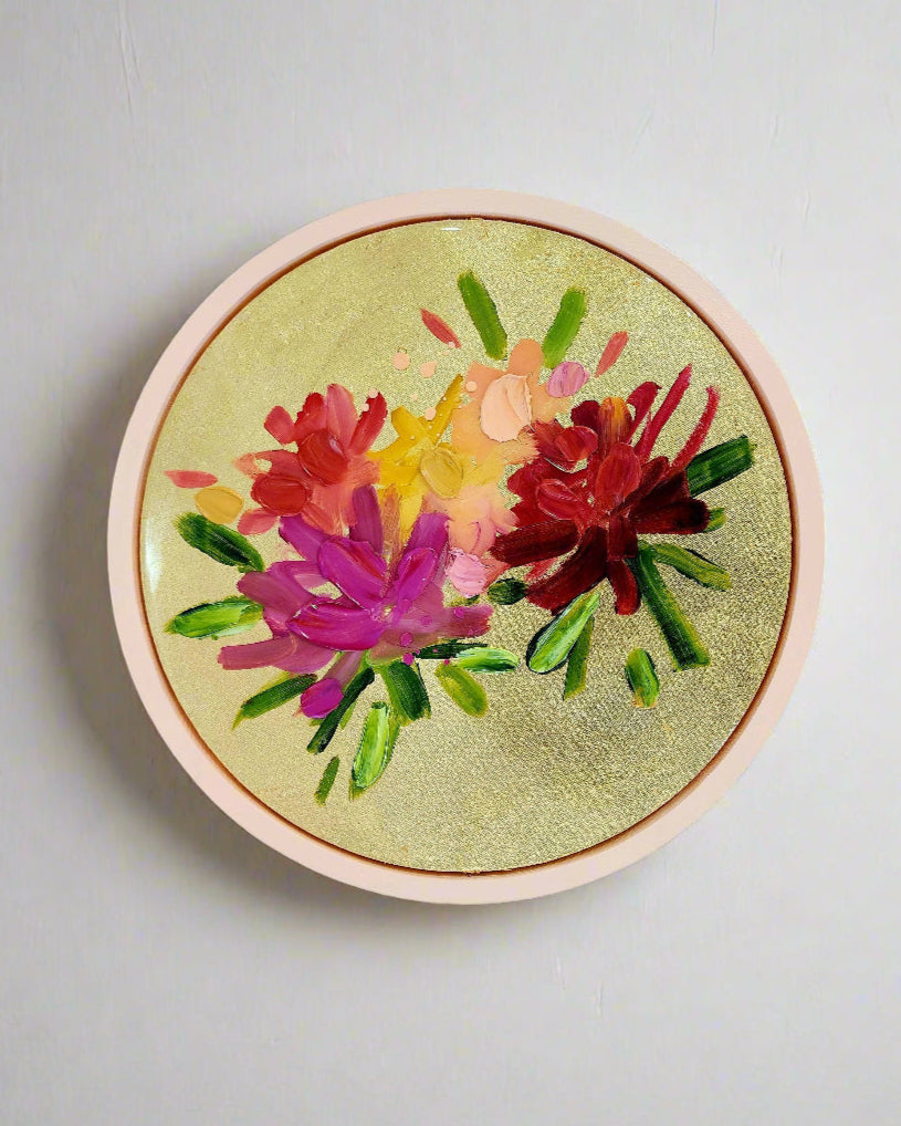 Gold Posy Framed