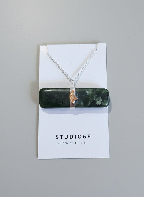 Down to Earth Pendant Copper kowhai