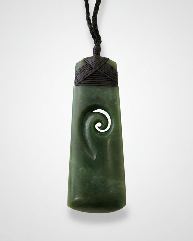 Toki Carved Koru Pendant