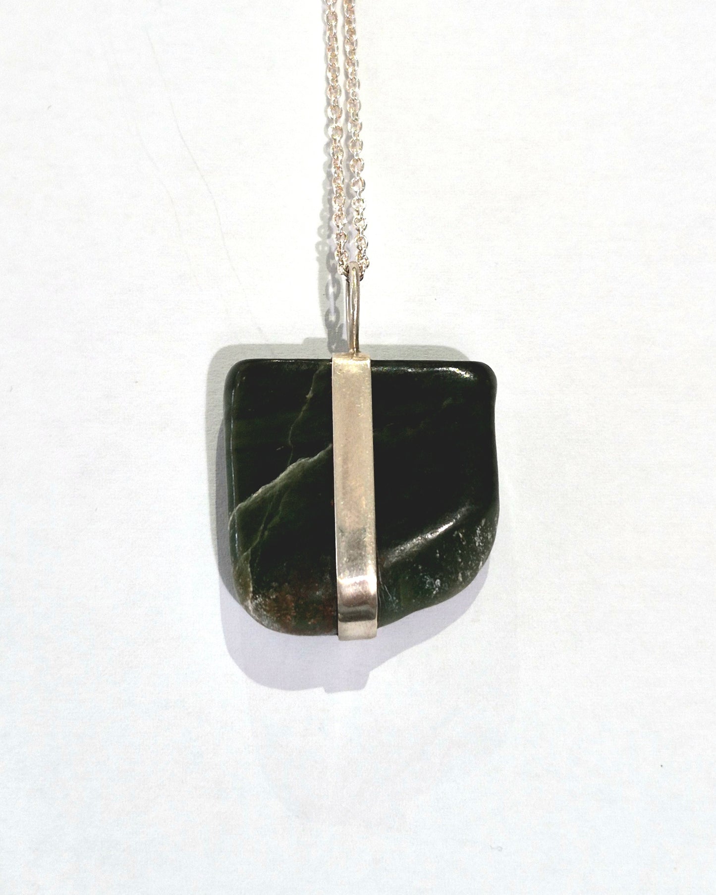 Pounamu Down to Earth Pendant on Chain