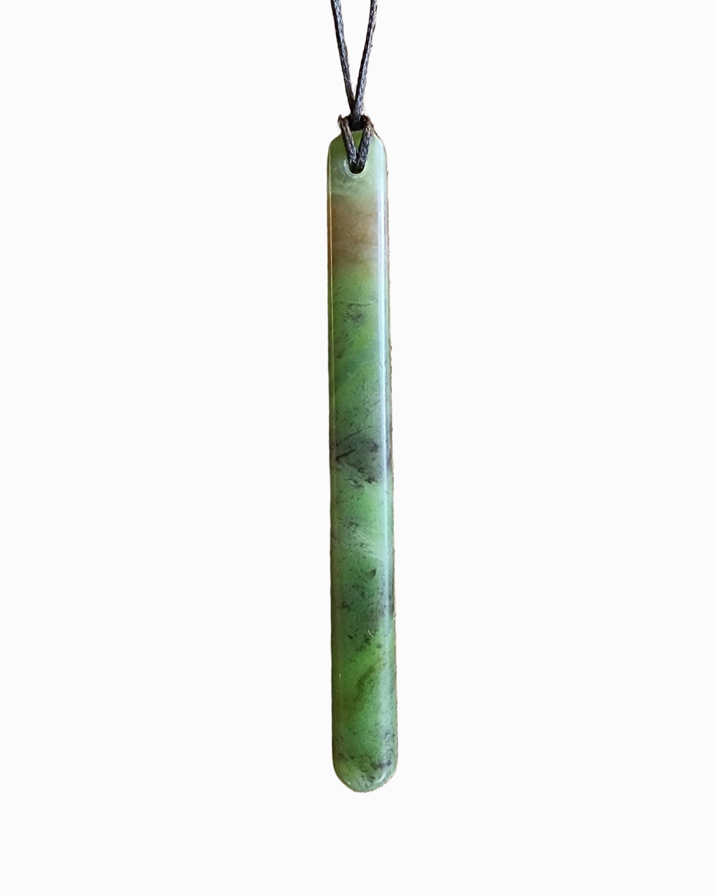 Long Straight Pounamu Roimata Pendant