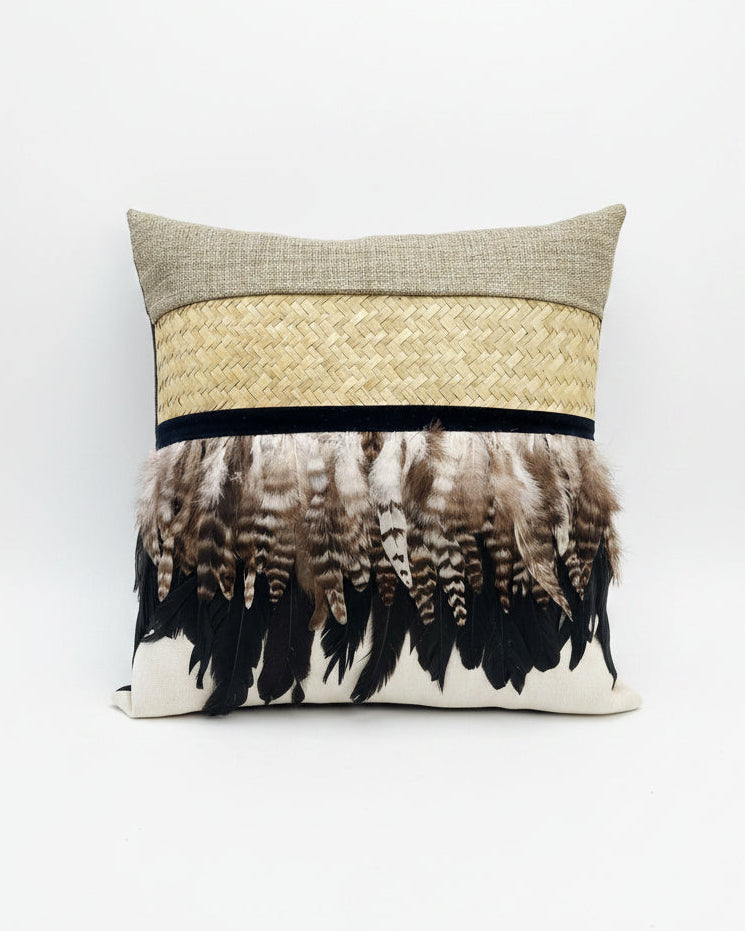Driftwood Feather Cushion