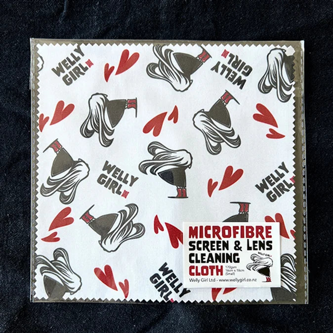 Windy Welly Girl Microfibre Screen & Lens Cleaning Cloth