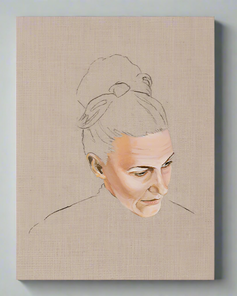 Self Portrait on Linen