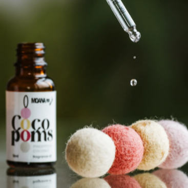 Wool Cocopoms & Fragrance Oil