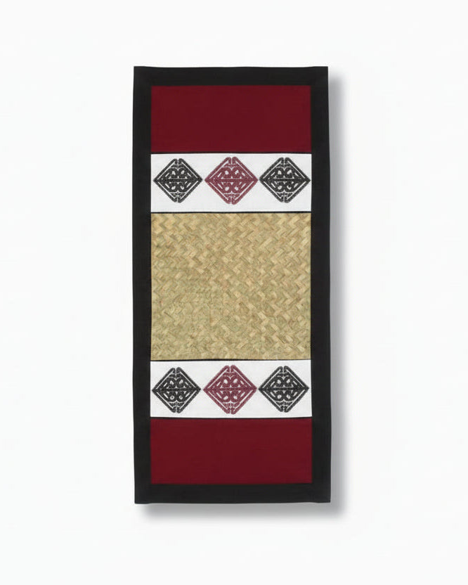 Pā o te hā in Red - Small Table Runner