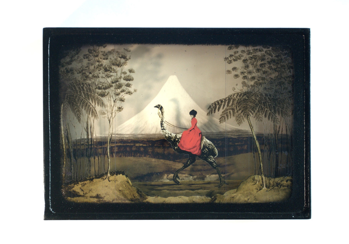Moa Diorama - Scene 1 Taranaki Looms In The Distance