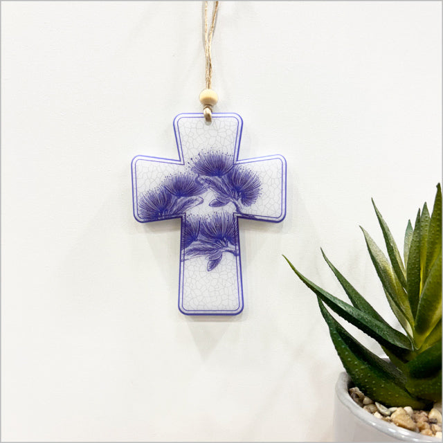 Christmas hearts + Cross