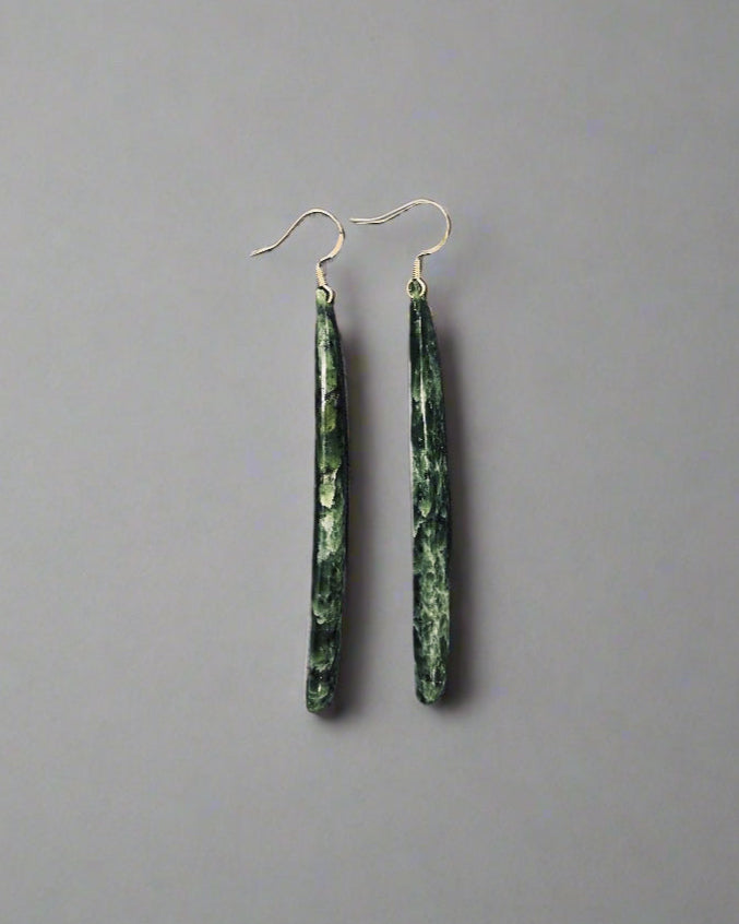 Pounamu Earrings Long