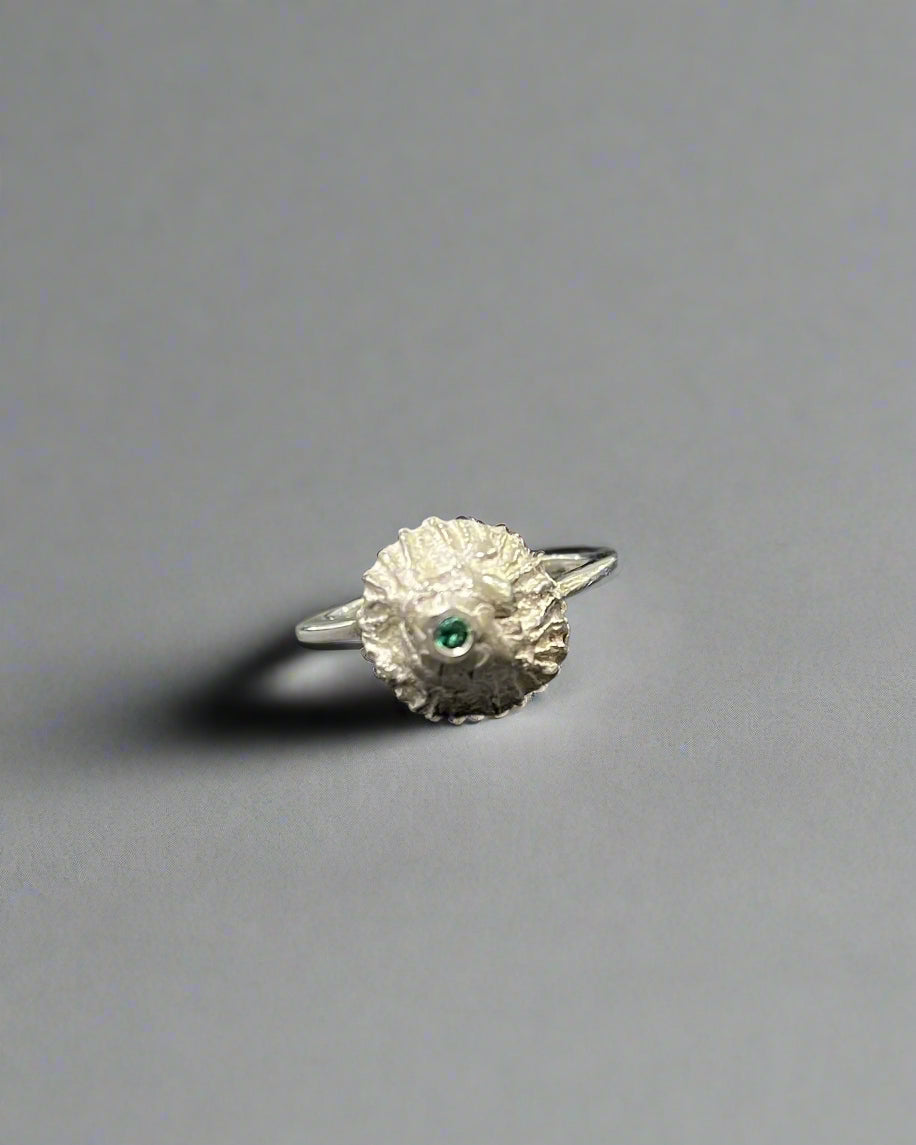 Barnacle Ring with Biron Emerald