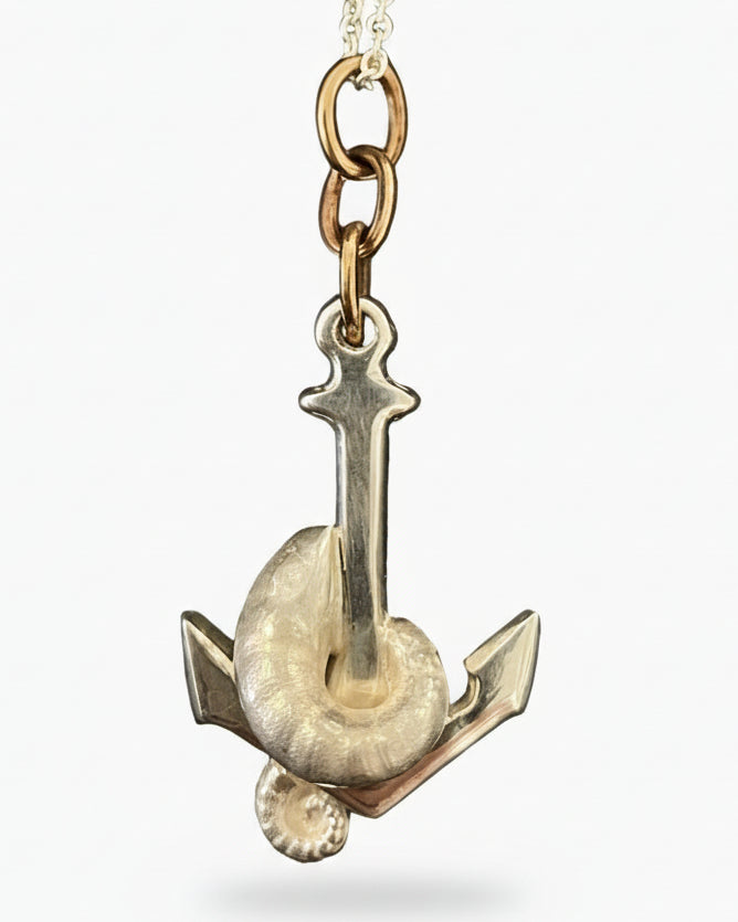 Fearless Waters and Brass Pendant