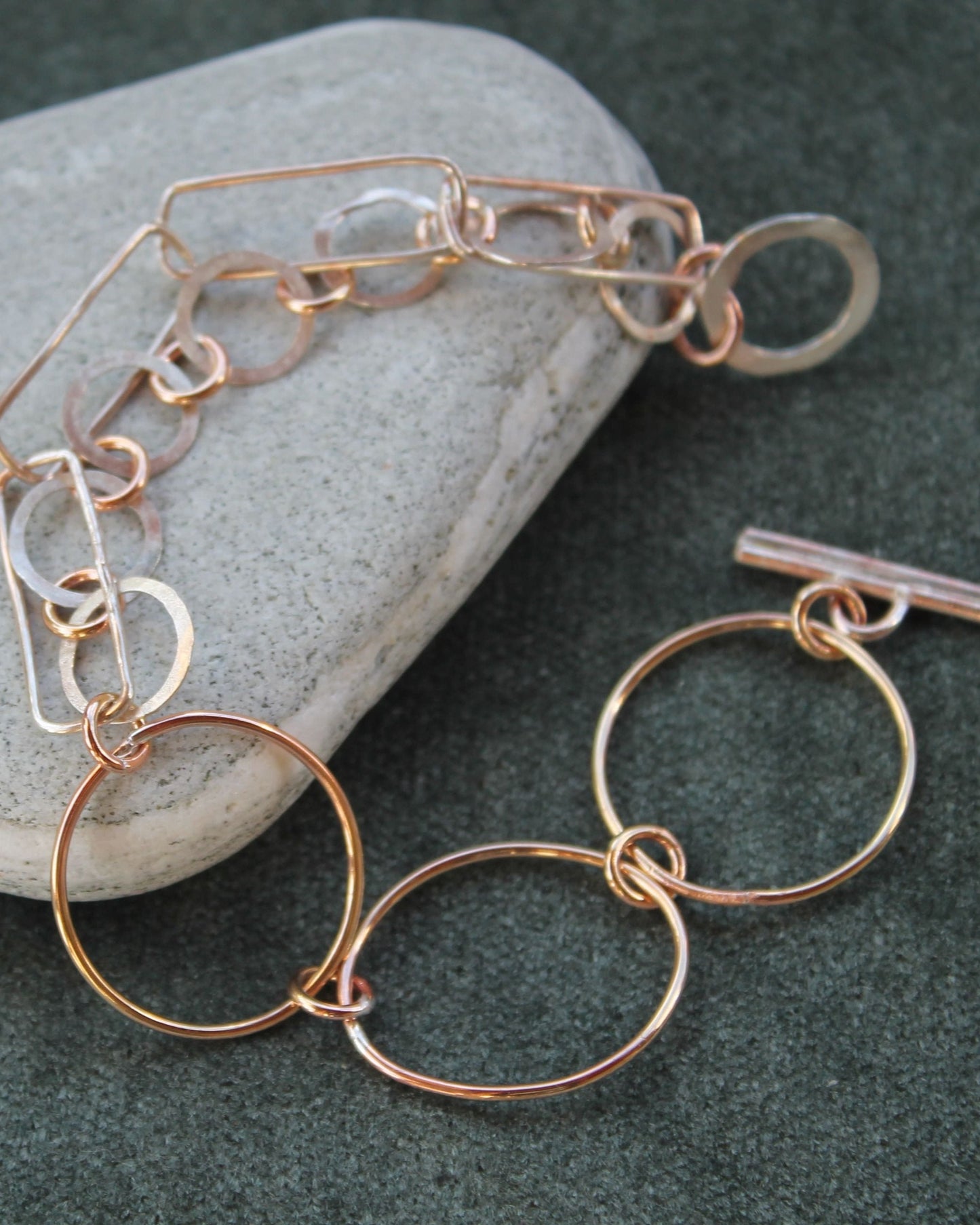 Sterling Silver & Copper Bracelet