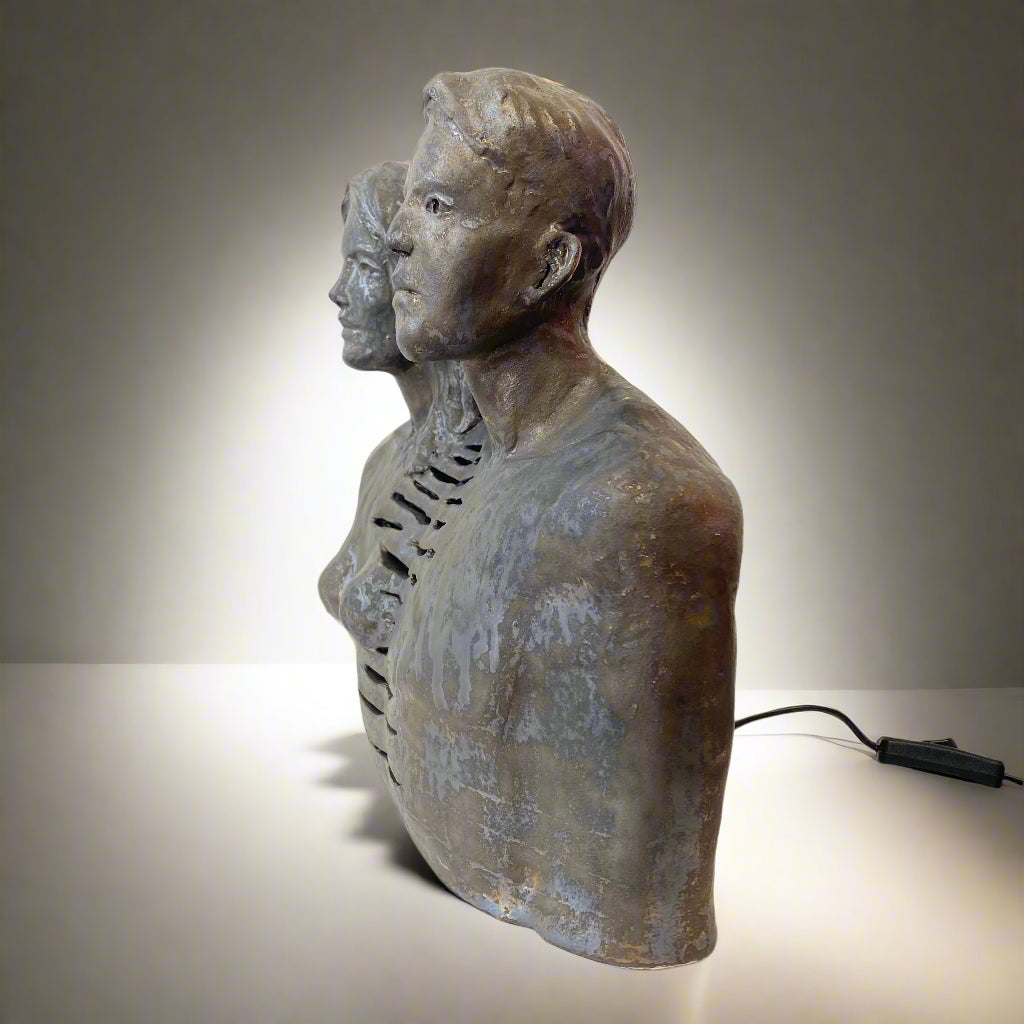 Side by Side Couple Lamp