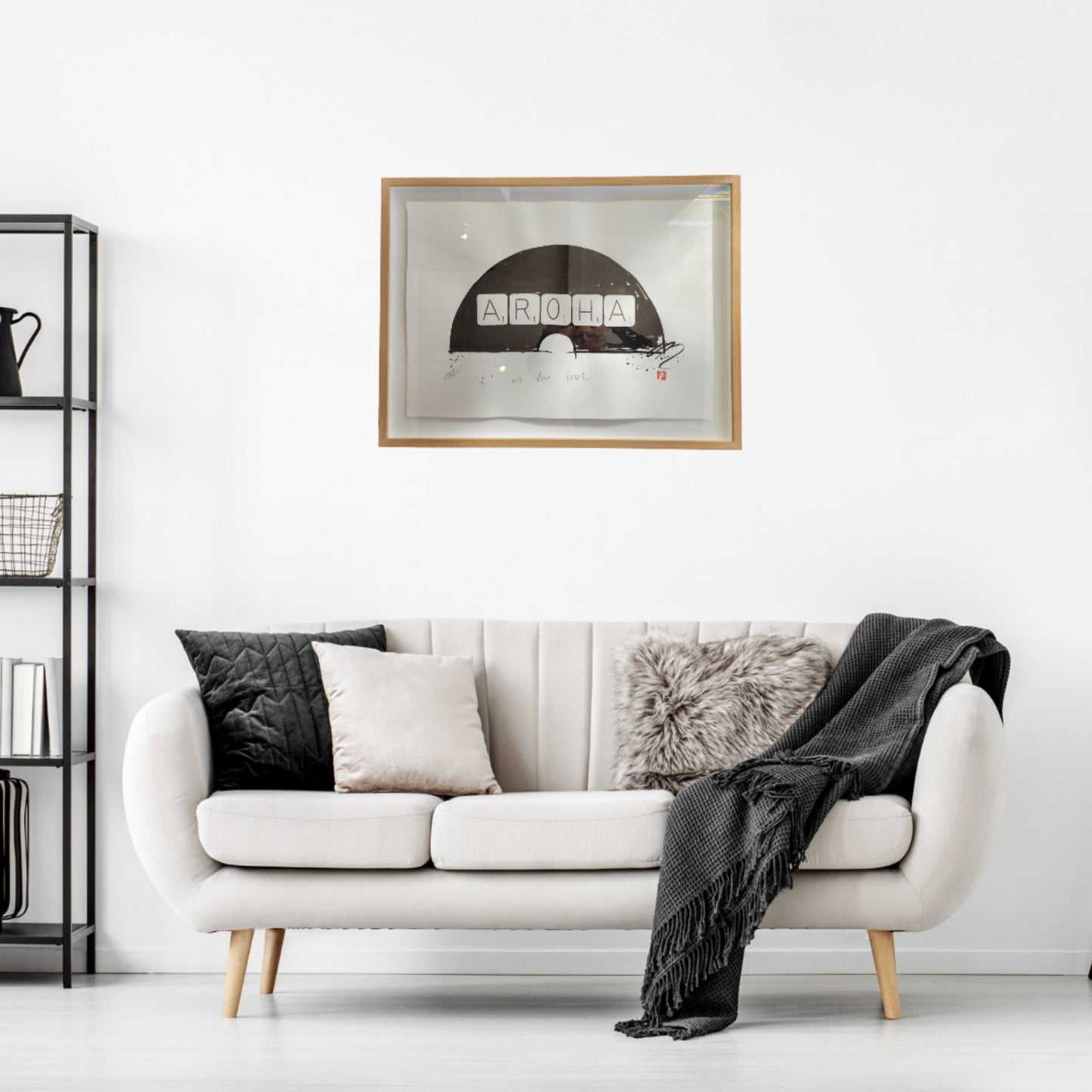 Aroha Fan Framed and unframed