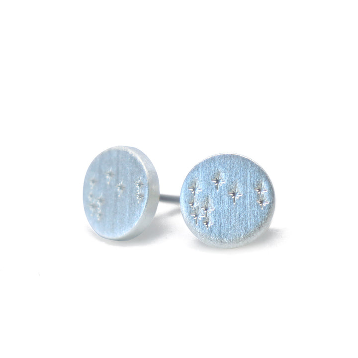 Matariki silver stud Earrings
