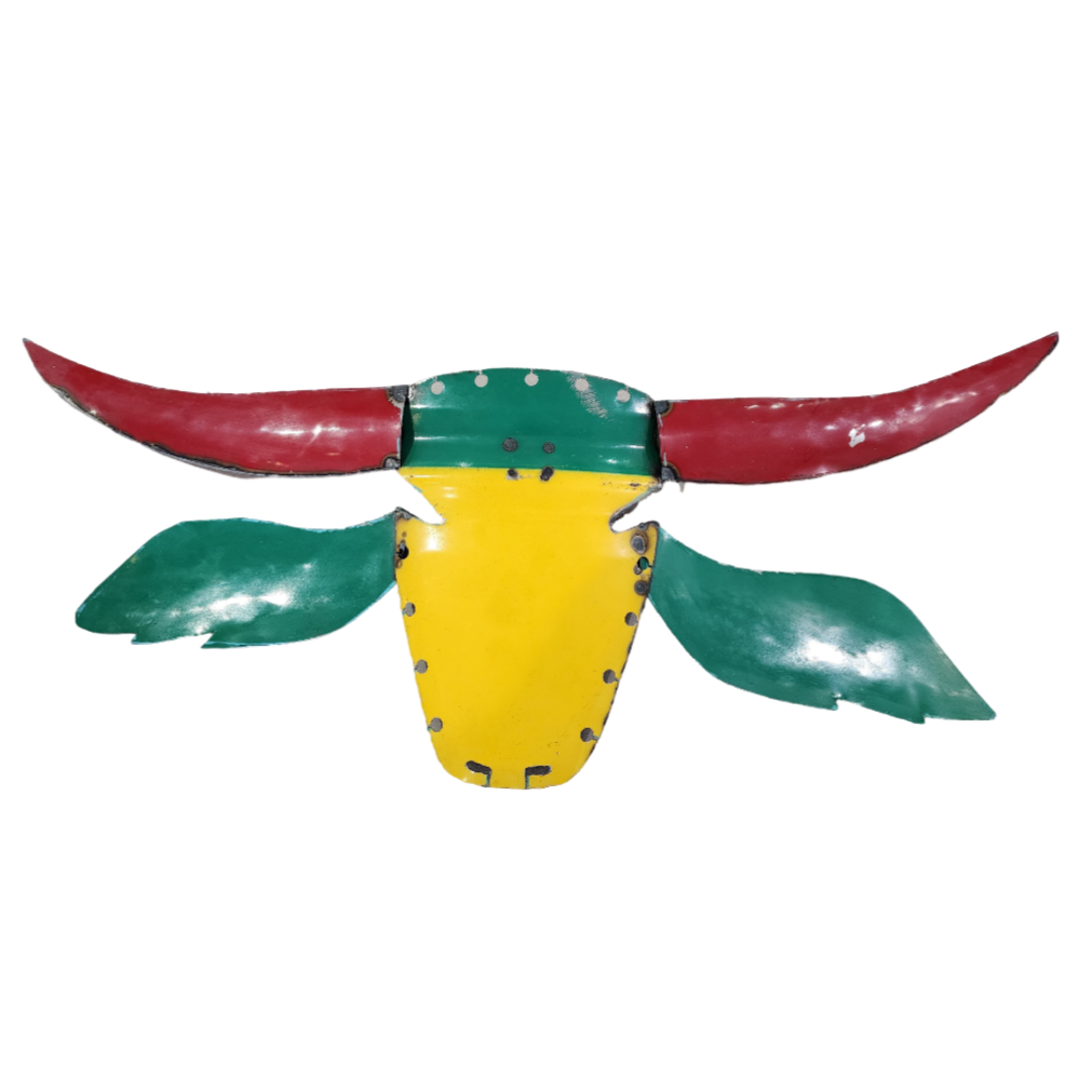Colourful Water Buffalo Heads in Large