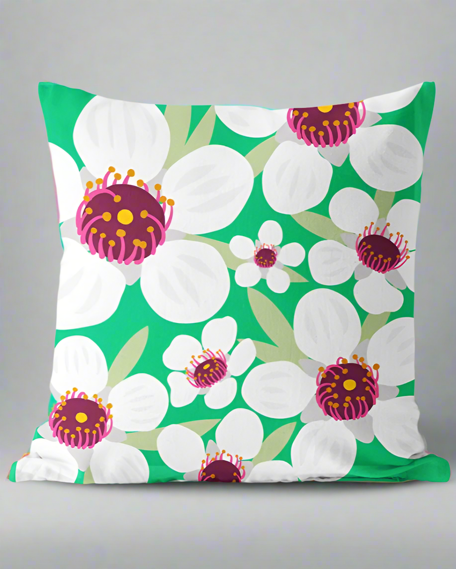 Bright Botanical Manuka Cushion Cover