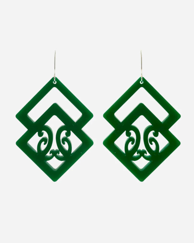 Synergy earrings Green