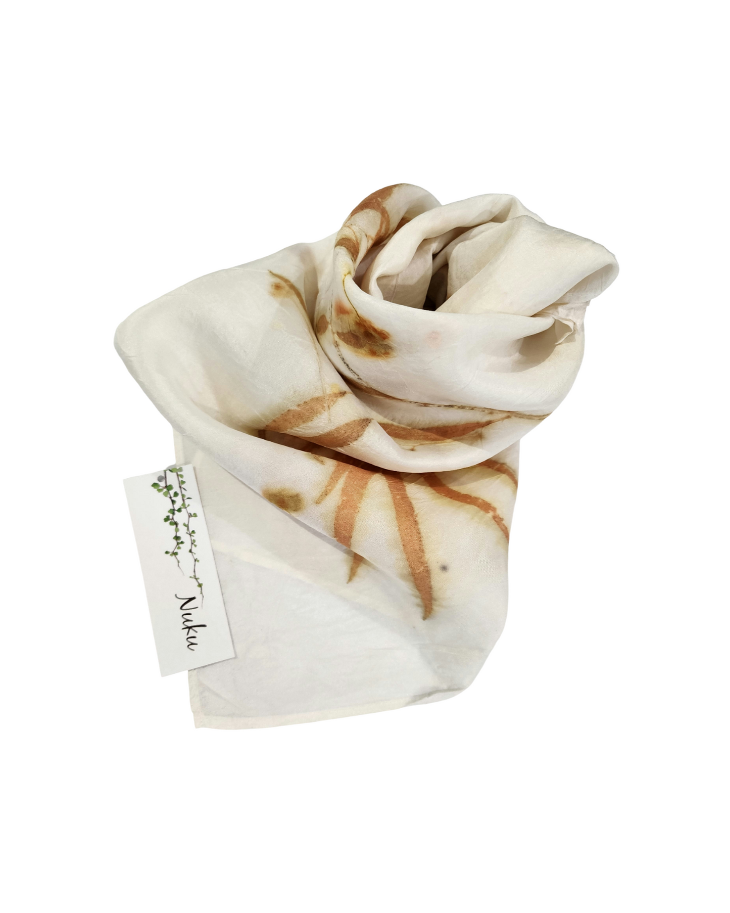 Peppermint Gum Leaves Silk Scarf