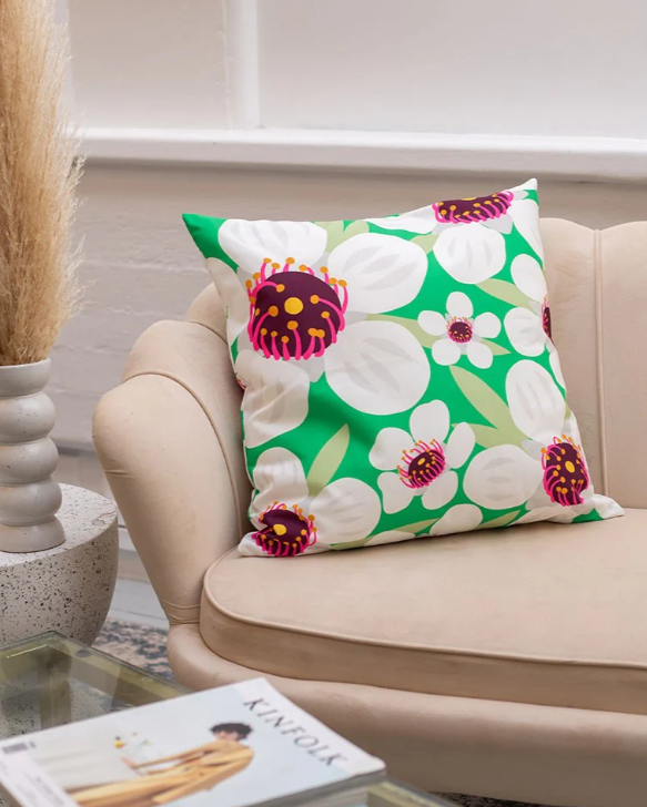 Bright Botanical Manuka Cushion Cover