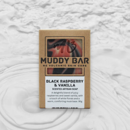 Black Raspberry & Vanilla Muddy Bar Soap