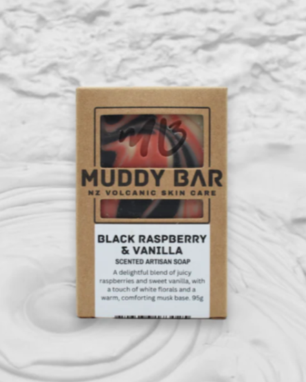 Black Raspberry & Vanilla Muddy Bar Soap