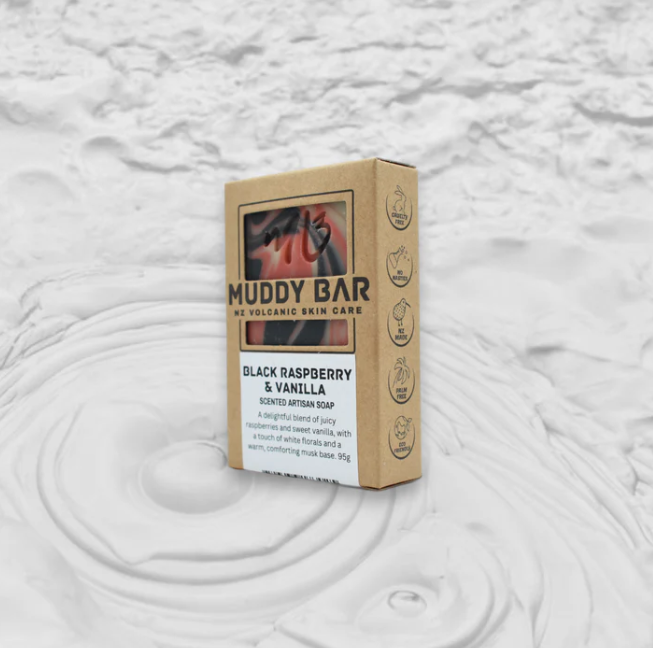 Black Raspberry & Vanilla Muddy Bar Soap