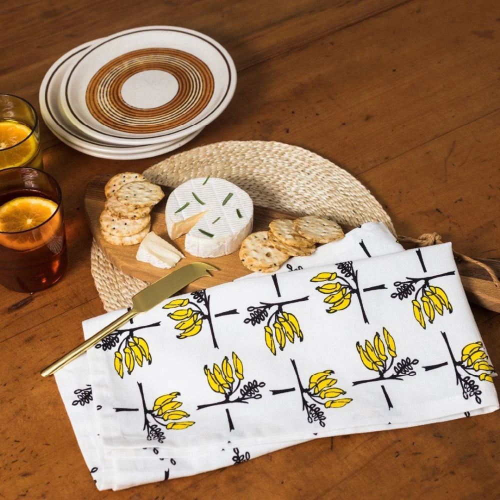 Kowhai Weave Tea Towel