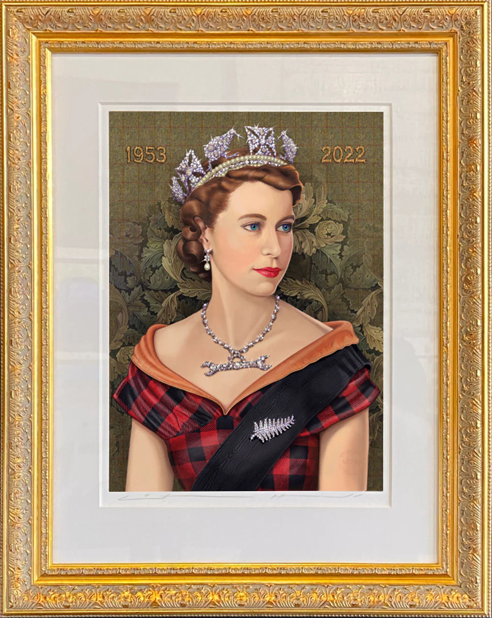 A Kiwi Queen Framed