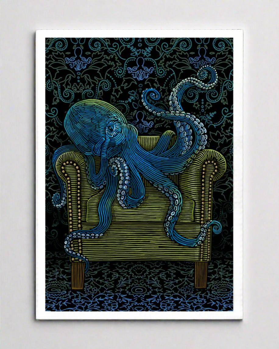 Temporarily Blue Octopus