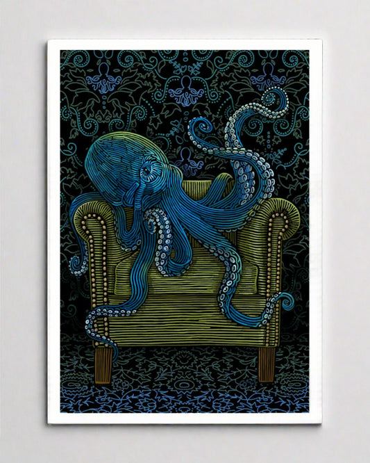 Temporarily Blue Octopus