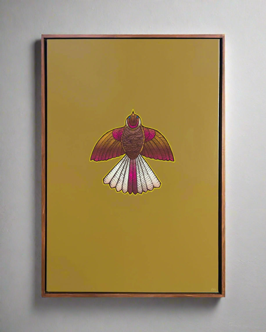 Nga Tamariki - Pīwakawaka - Original Painting