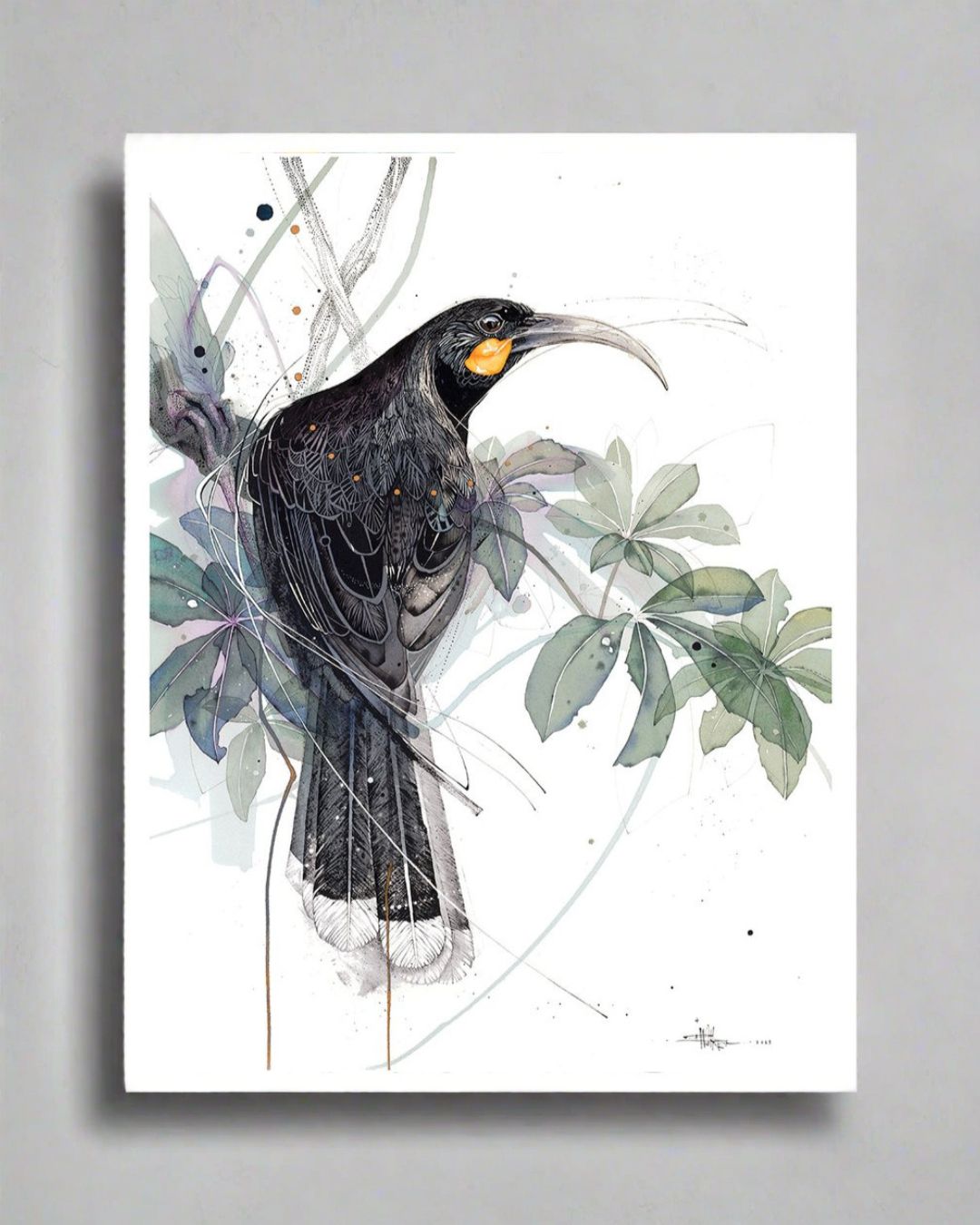 Huia Watercolour Seven-Finger