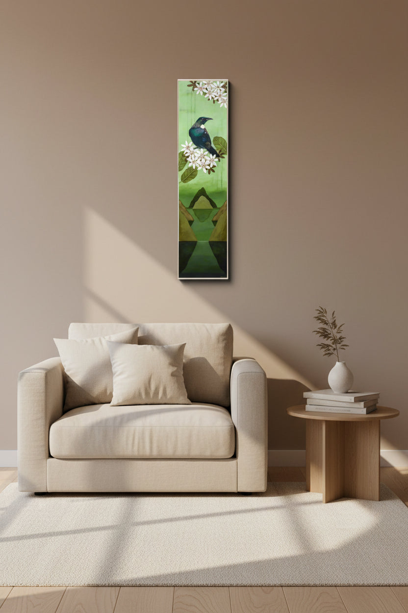 Box Frame - Tui in the Sky Flowers