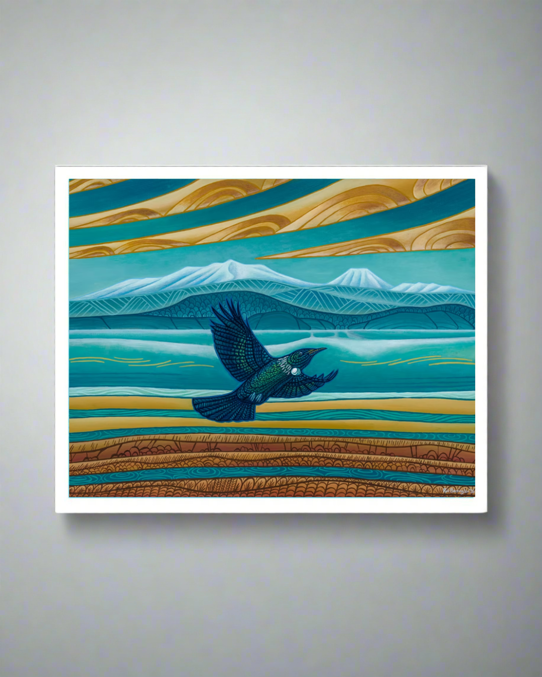 Painting Tui @ Lake Taupo Orignal Painting