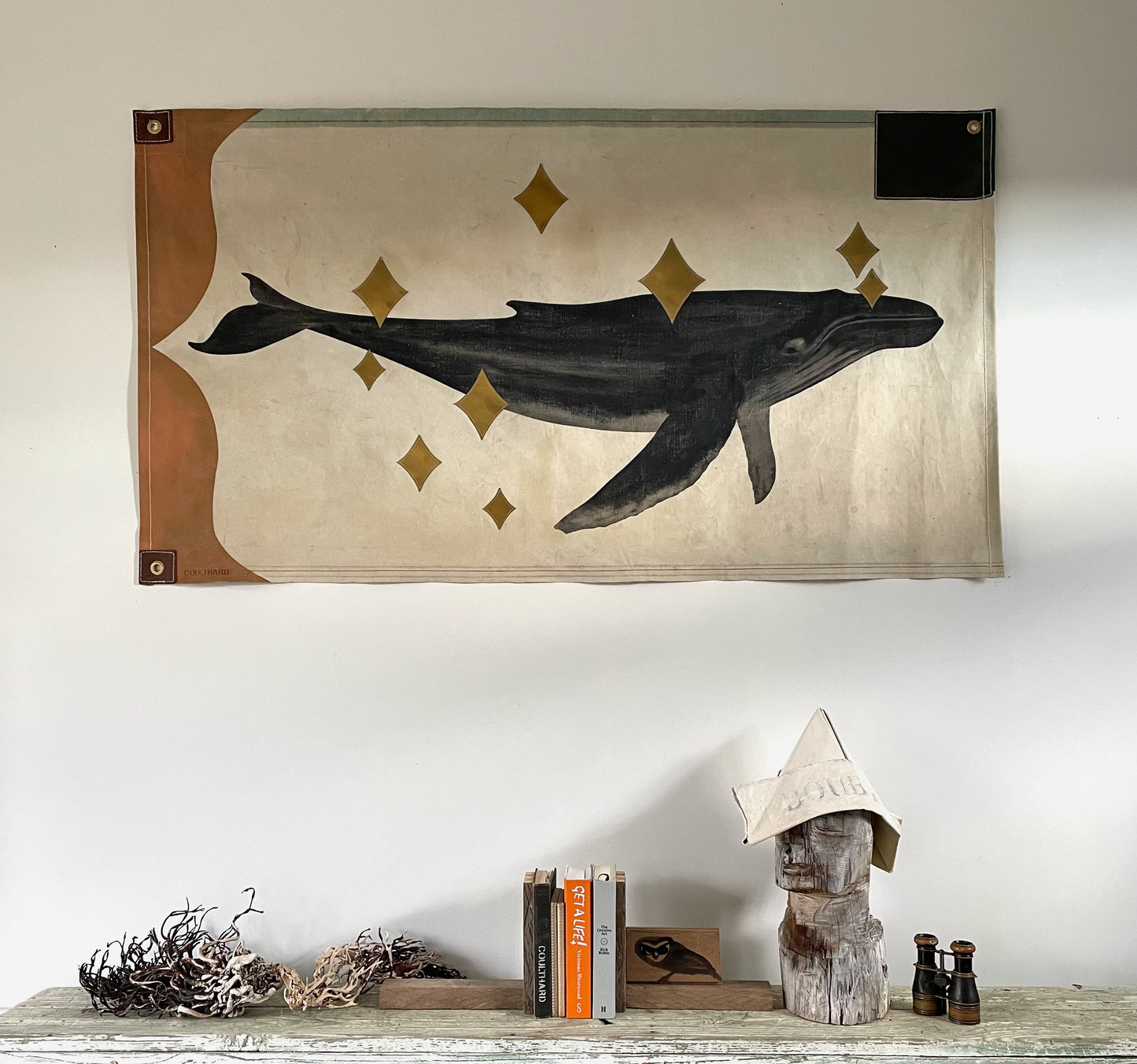 Humpback Whale on Cotton Canvas
