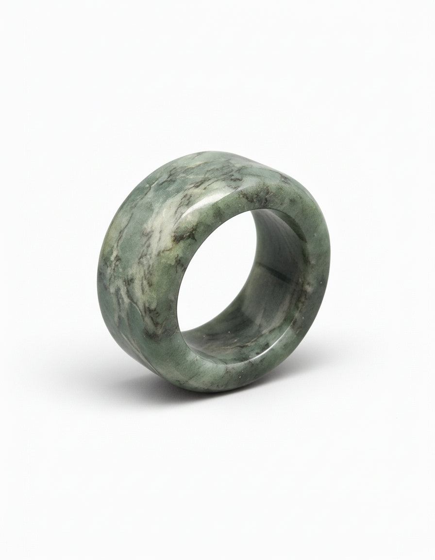 Dark Inanga Pounamu Ring